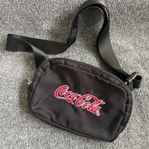 Coca Cola Black Belt Bag with Red Logo